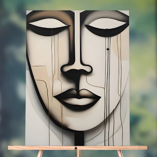 Gesicht - face acrylschild (Neutral)