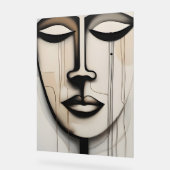 Gesicht - face acrylschild (Winkel)