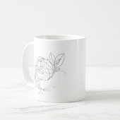 Gesicht Geschenk einfache künstlerische Gestaltung Kaffeetasse (Vorderseite Links)