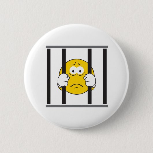 Gesicht im Gefängnis Button (Vorderseite)