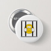 Gesicht im Gefängnis Button (Vorne & Hinten)