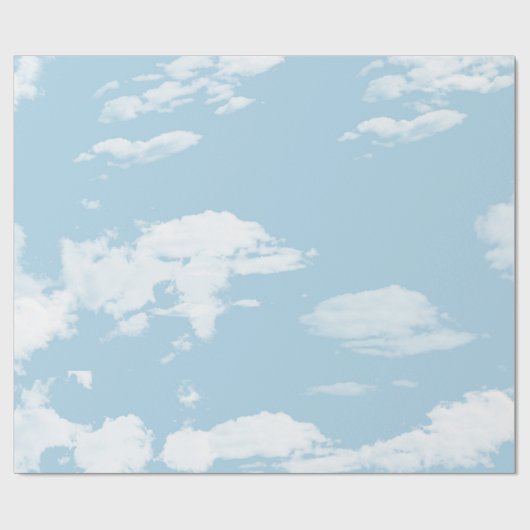 Gesicht in den Wolken Geschenkpapier (Flach)