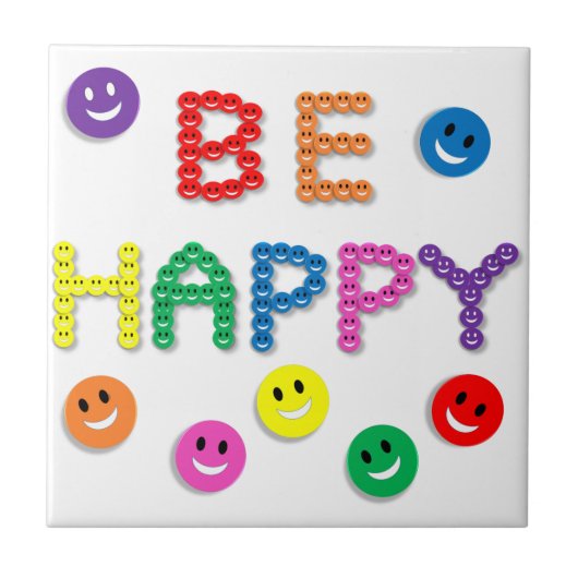 Gesicht ist glücklich fliese (Vorderseite)