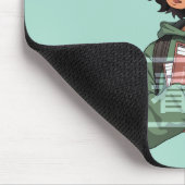 Gesicht Leben mit einem Lächeln (2) | Mousepad (Ecke)