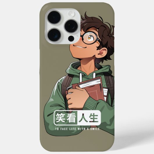 Gesicht Leben mit Lächeln | Case-Mate iPhone Hülle (Rückseite)