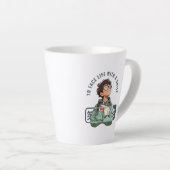 Gesicht Leben mit Lächeln | Milchtasse (Rechte Ecke)