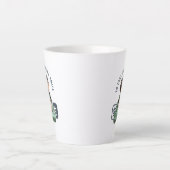 Gesicht Leben mit Lächeln | Milchtasse (Vorderseite)