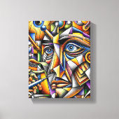 Gesicht Leinwanddruck (Vorderseite)