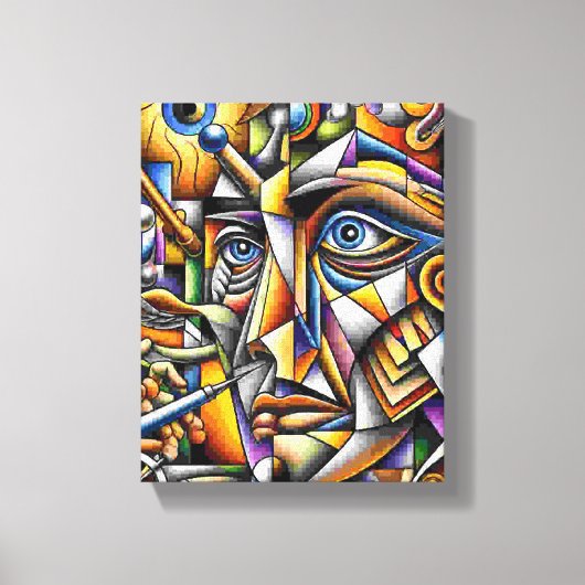 Gesicht Leinwanddruck (Vorderseite)