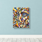 Gesicht Leinwanddruck (Insitu (Holzboden))