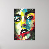 Gesicht Leinwanddruck (Vorderseite)