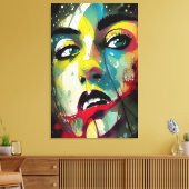 Gesicht Leinwanddruck (Insitu (Wohnzimmer))