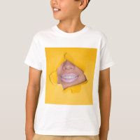 Gesicht Lippen Lächeln Gelb