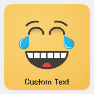 Gesicht mit den Tränen des Joy Square Sticker