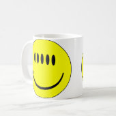Gesicht mit Five Eyes Lustiger Becher Kaffeetasse (Vorderseite Links)