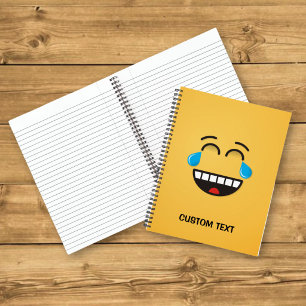 Gesicht mit Freudentränen Notizbuch