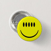 Gesicht mit fünf Augen-lustigem Knopf-Abzeichen Button (Vorne & Hinten)
