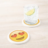 Gesicht mit geformtem Aufkleber emoji Augen des Getränkeuntersetzer (Seite)