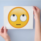 Gesicht mit rollenden Augen - Emoji Flyer (Hand)