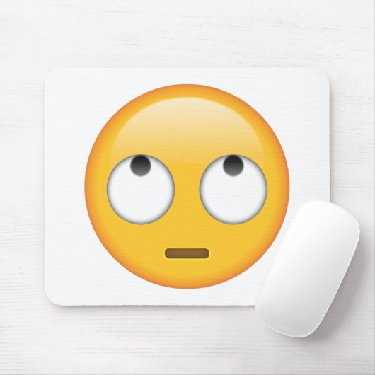 Gesicht mit rollenden Augen - Emoji Mousepad (Mit Mouse)