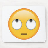 Gesicht mit rollenden Augen - Emoji Mousepad (Vorne)