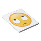 Gesicht mit rollenden Augen - Emoji Notizblock (angewinkelt)