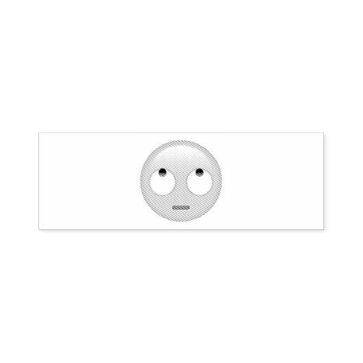 Gesicht mit rollenden Augen - Emoji Permastempel (Design)