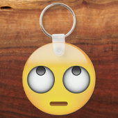 Gesicht mit rollenden Augen Emoji Schlüsselanhänger (Vorderseite)