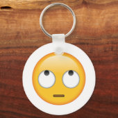 Gesicht mit rollenden Augen - Emoji Schlüsselanhänger (Vorderseite)