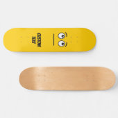 Gesicht mit rollenden Augen Skateboard (Horizontal)