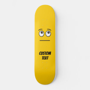 Gesicht mit rollenden Augen Skateboard