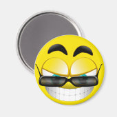 GESICHT MIT SONNENSCHIRMEN MAGNET (Vorderseite/Rückseite)