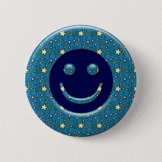 GESICHT MIT STERNEN BUTTON (Vorderseite)