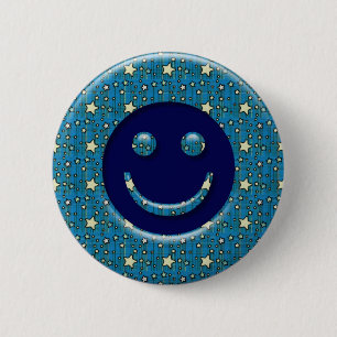 GESICHT MIT STERNEN BUTTON