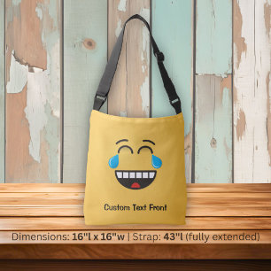 Gesicht mit Tränen von Joy Crossbody Bag Tragetaschen Mit Langen Trägern