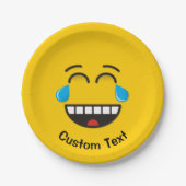 Gesicht mit Tränen von Joy Paper Plate Pappteller (Vorderseite)