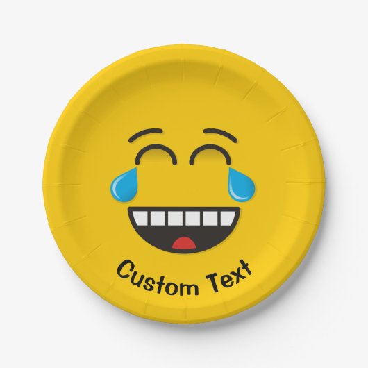 Gesicht mit Tränen von Joy Paper Plate Pappteller (Vorderseite)