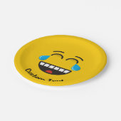 Gesicht mit Tränen von Joy Paper Plate Pappteller (Schrägansicht)