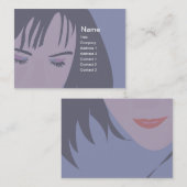 Gesicht - mollig visitenkarte (Vorne/Hinten)