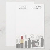 Gesicht, Nägel, peitscht Briefpapier (Vorne/Hinten)