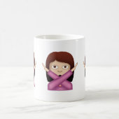 Gesicht ohne gute Geste Emoji Kaffeetasse (Mittel)