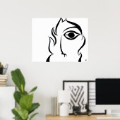 Gesicht Poster (Heimbüro)