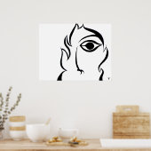 Gesicht Poster (Küche)