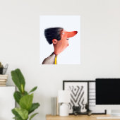 Gesicht Poster (Heimbüro)