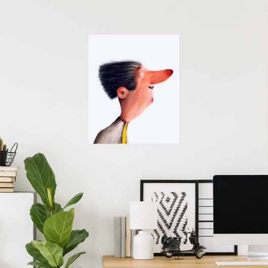 Gesicht Poster (Heimbüro)