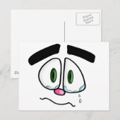 Gesicht Postkarte (Vorne/Hinten)