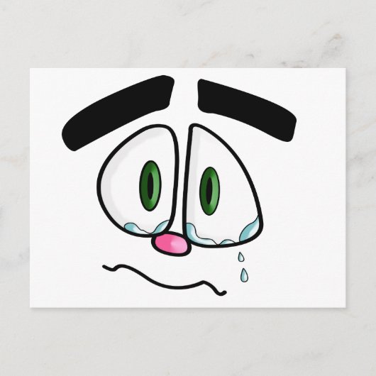 Gesicht Postkarte (Vorderseite)