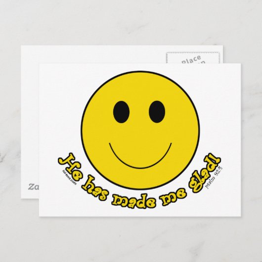 Gesicht Postkarte (Vorne/Hinten)