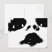 Gesicht  postkarte (Vorne/Hinten)