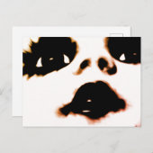 Gesicht Postkarte (Vorne/Hinten)